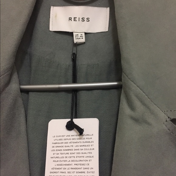 Reiss Suede Trench Coat US4 - Picture 3 of 6